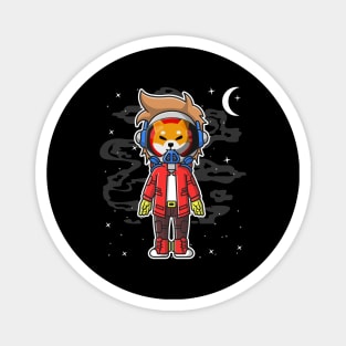 Hiphop Astronaut Shiba Inu Coin To The Moon Crypto Token Shib Army Cryptocurrency Wallet HODL Birthday Gift For Men Women Magnet